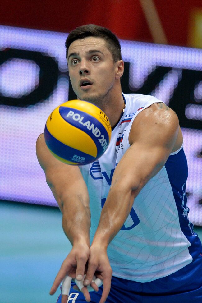Волейболист сборной России Павел Мороз