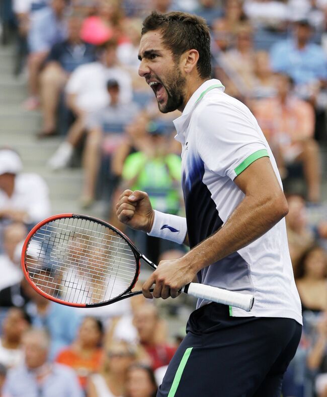 Марин Чилич в полуфинальном матче US Open