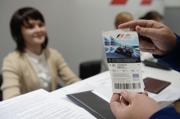 Выдача билетов на 2014 FORMULA 1 Гран-при России