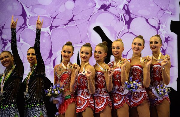 Команда России на чемпионате мира по художественной гимнастике