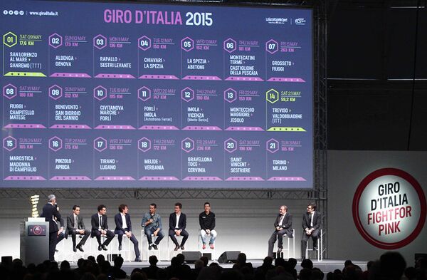 Презентация маршрута Джиро д'Италия-2015