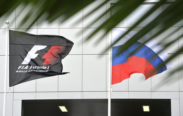 Флаги РФ и Формулы-1