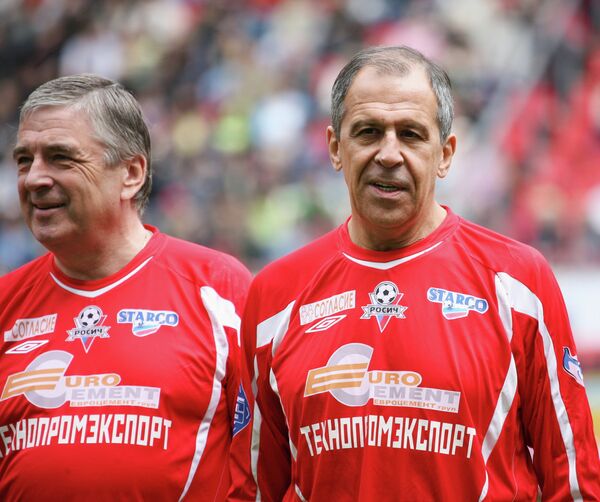 Павел Бородин и Сергей Лавров (слева направо)