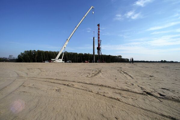 Начало строительства стадиона Калининград
