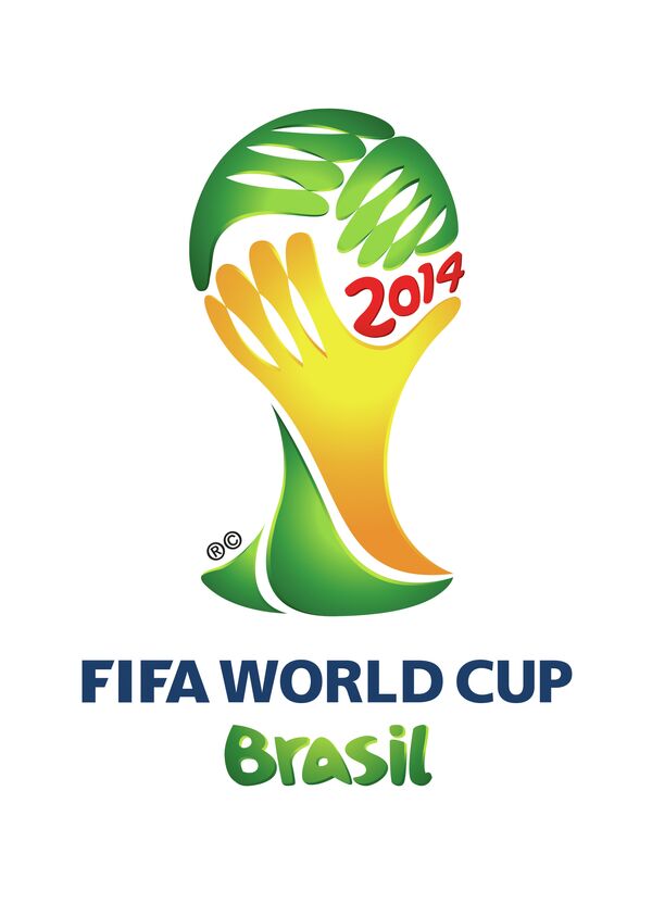 Логотип ЧМ-2014 по футболу в Бразилии.