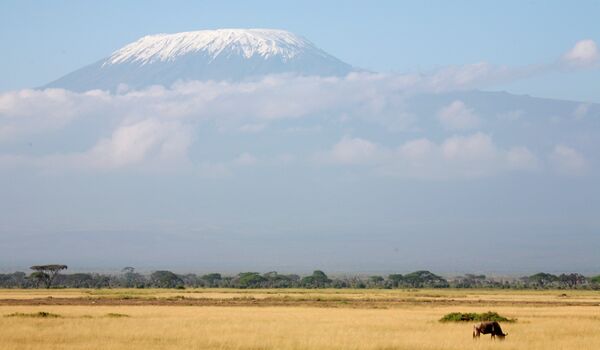 Вершина Килиманджаро в Африке