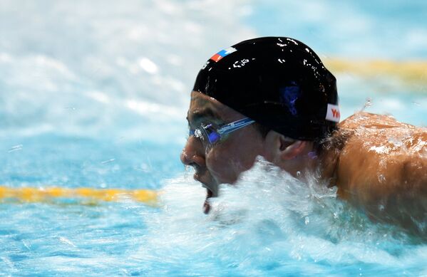 Сергей Кашперский на дистанции заплыва на 200м в комплексном плавании
