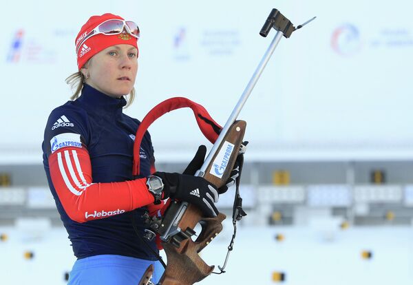 Российская биатлонистка Яна Романова