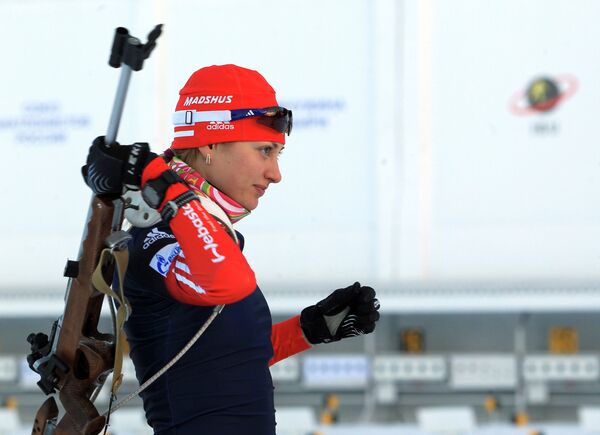 Российская биатлонистка Анна Щербинина