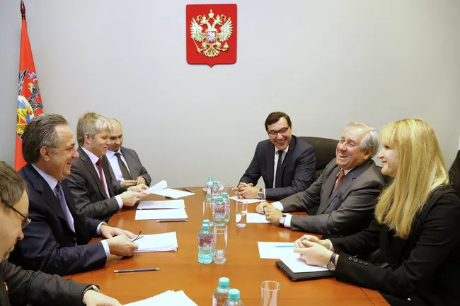 Рабочая встреча Виталия Мутко с президентом Международной федерации волейбола (ФИВБ) Ари Граса