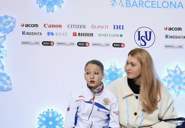 Мария Сотскова и тренер Светлана Панова Мария Сотскова и тренер Светлана Панова