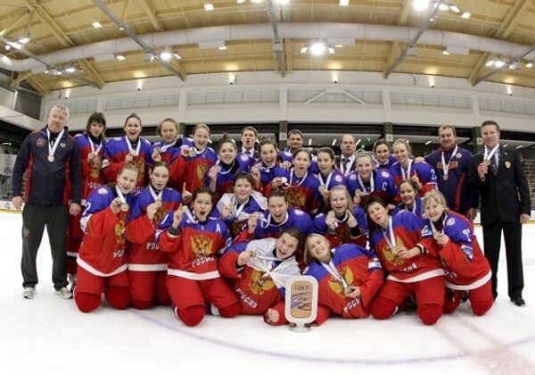 Хоккеистки молодежной сборной России