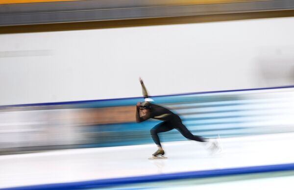 Андрей Гусев на чемпионате России по конькобежному спорту