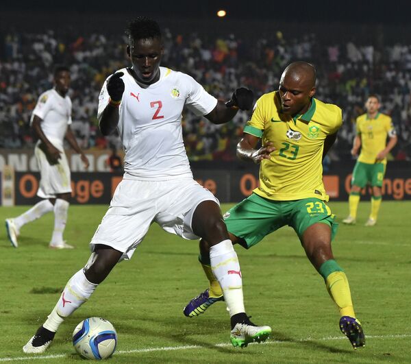 Игровой момент матча Гана - ЮАР
