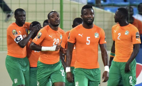 Футболисты сборной Кот-Д'Ивуара