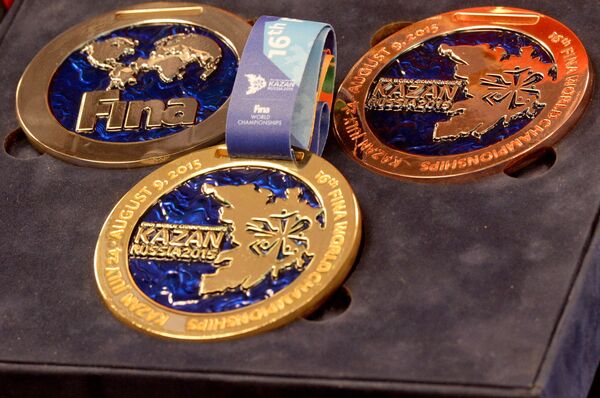 Медали 16-го чемпионата мира FINA по водным видам спорта 2015 года в Казани