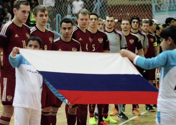 Футболисты сборной России по мини-футболу