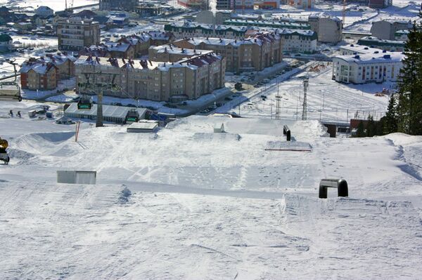 Парк для сноубордистов в Ханты-Мансийске