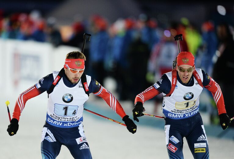 Слева направо: Антон Шипулин (Россия), Дмитрий Малышко (Россия) Слева направо: Антон Шипулин (Россия), Дмитрий Малышко (Россия)