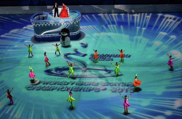 Церемония открытия чемпионата мира по фигурному катанию в Шанхае