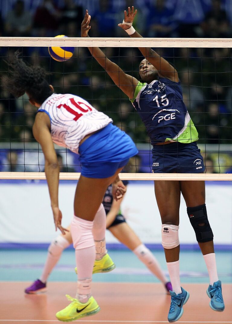 Игровой момент матча Динамо (Краснодар) - Атом Трефль Игровой момент матча Динамо (Краснодар) - Атом Трефль