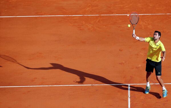 Марин Чилич на теннисном турнире в Монте-Карло