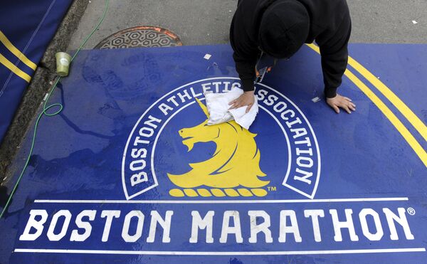 Эмблема бостонского марафона