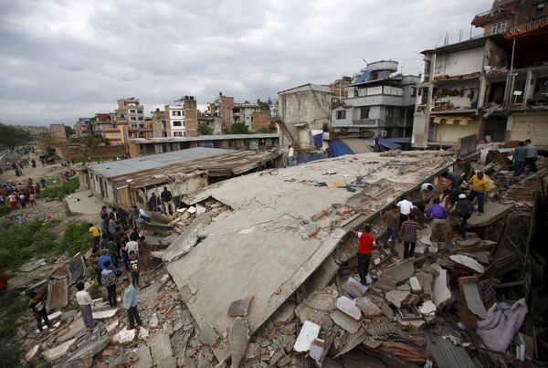 Землетрясение в столице Непала Катманду