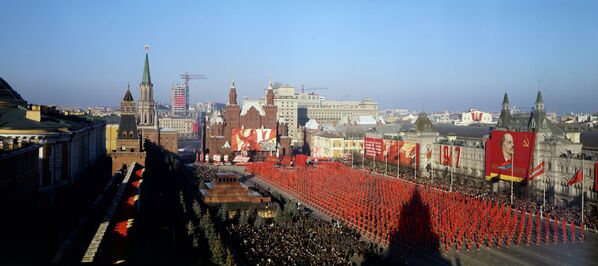 Физкультурный парад на Красной площади в день 50-летия Великой Октябрьской социалистической революции, 1967 год
