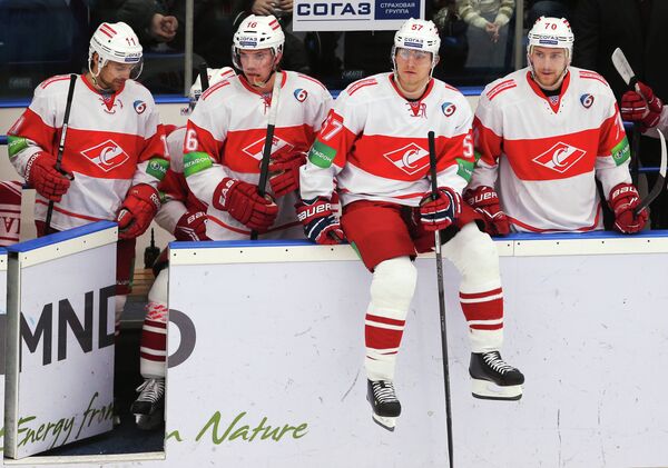Растислав Шпирко, Мэтт Андерсон, Николай Лемтюгов и Том Ванделль (слева направо)