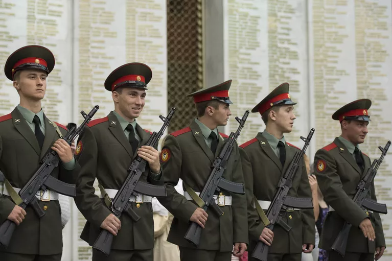Принятие военной присяги российскими спортсменами Принятие военной присяги российскими спортсменами