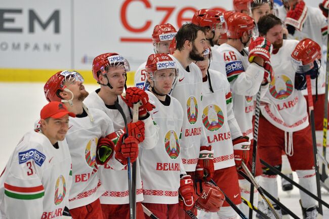 Игроки сборной Белоруссии по хоккею