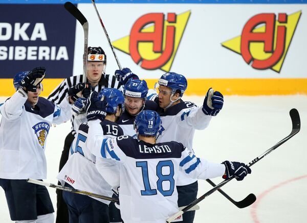 Хоккеисты сборной Финляндии