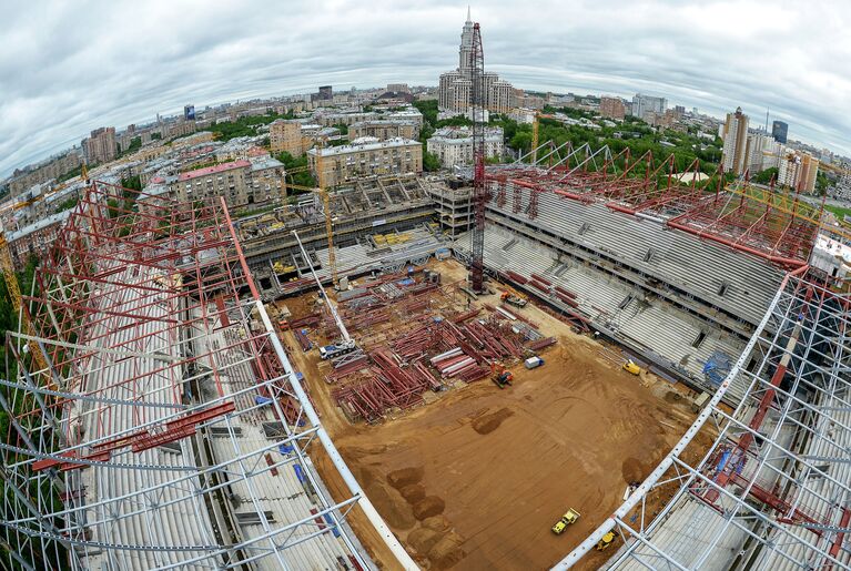 Строительство нового стадиона ПФК ЦСКА в Москве