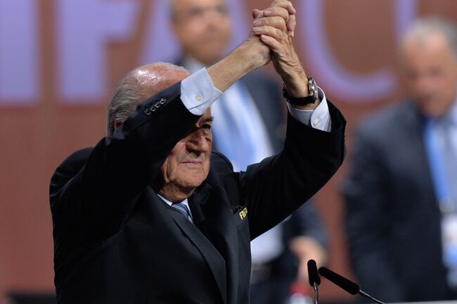 Переизбранный президент ФИФА Йозеф Блаттер