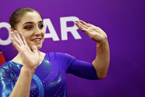 Алия Мустафина (Россия) на Европейских играх в Баку