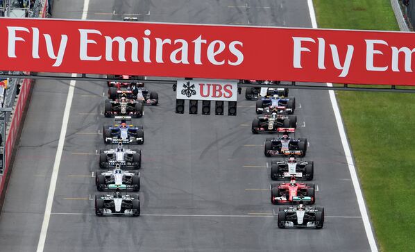 Пилоты Формулы-1 на старте Гран-при Австрии