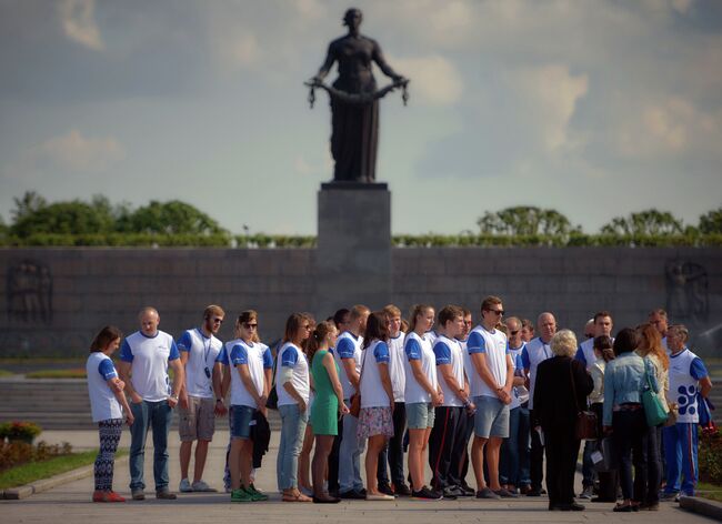 Сборная России по плаванию в Петергофе