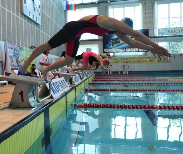 Соревнования по плаванию в рамках летней Спартакиады