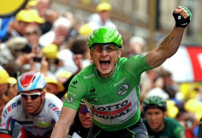 Андреас Грейпель на пятом этапе Тур де Франс