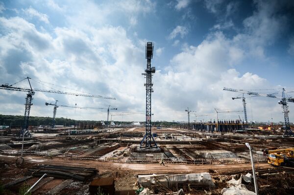 Строительство стадиона Космос Арена в Самаре к ЧМ-2018
