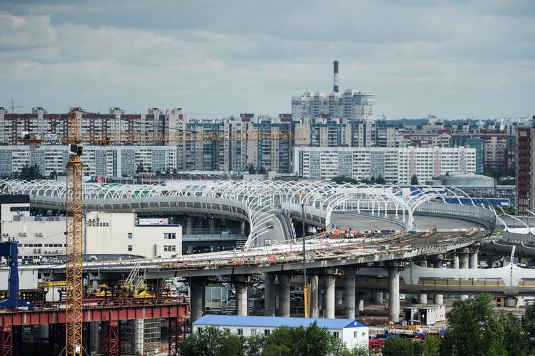 Строительство стадиона Зенит-Арена на Крестовском острове