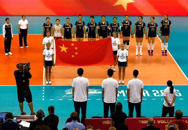 Волейболистки сборной Китая