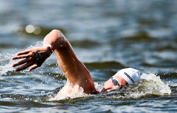 Ферри Вертман (Нидерланды) на дистанции 5 км на открытой воде в командном зачете