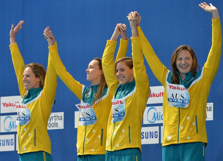 Спортсменки сборной Австралии