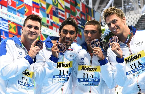 Пловцы сборной Италии