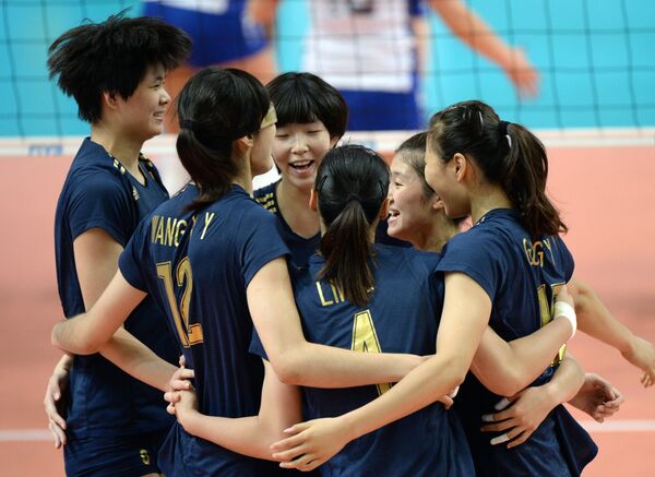Волейболистки сборной Китая