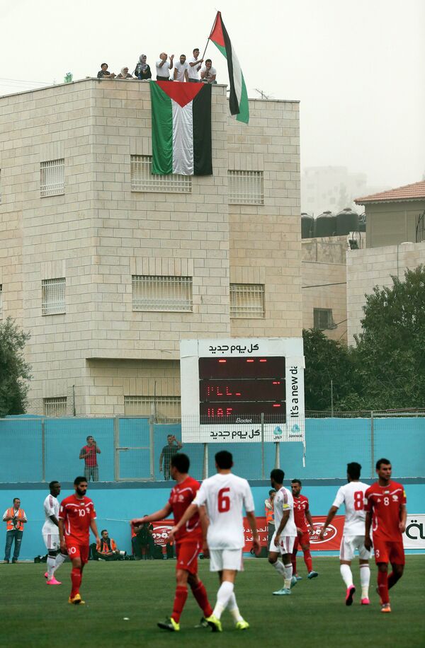 Футбольный матч Палестина - ОАЭ