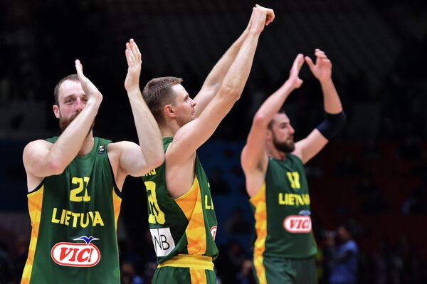 Баскетболисты сборной Литвы