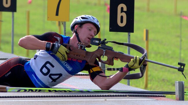 Алексей Волков на чемпионате России по биатлону